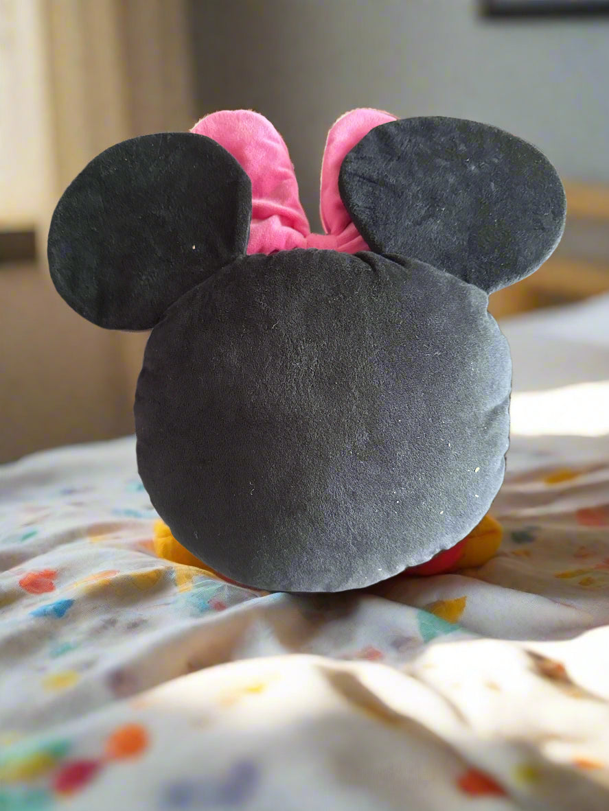 Disney Minnie Mouse Plush Face Pillow 12" Tall
