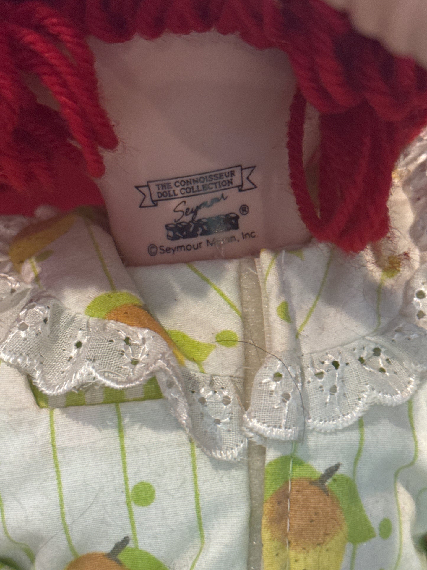 Seymour Mann American Sweethearts Porcelain Collectible Doll Raggedy Ann Clown Lemonade