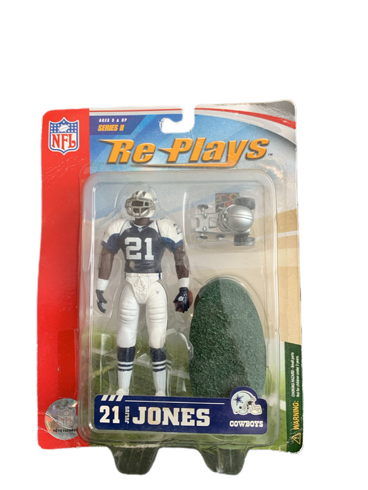 NFL Re-Plays Julius Jones #21 Dallas Cowboys Action Figure