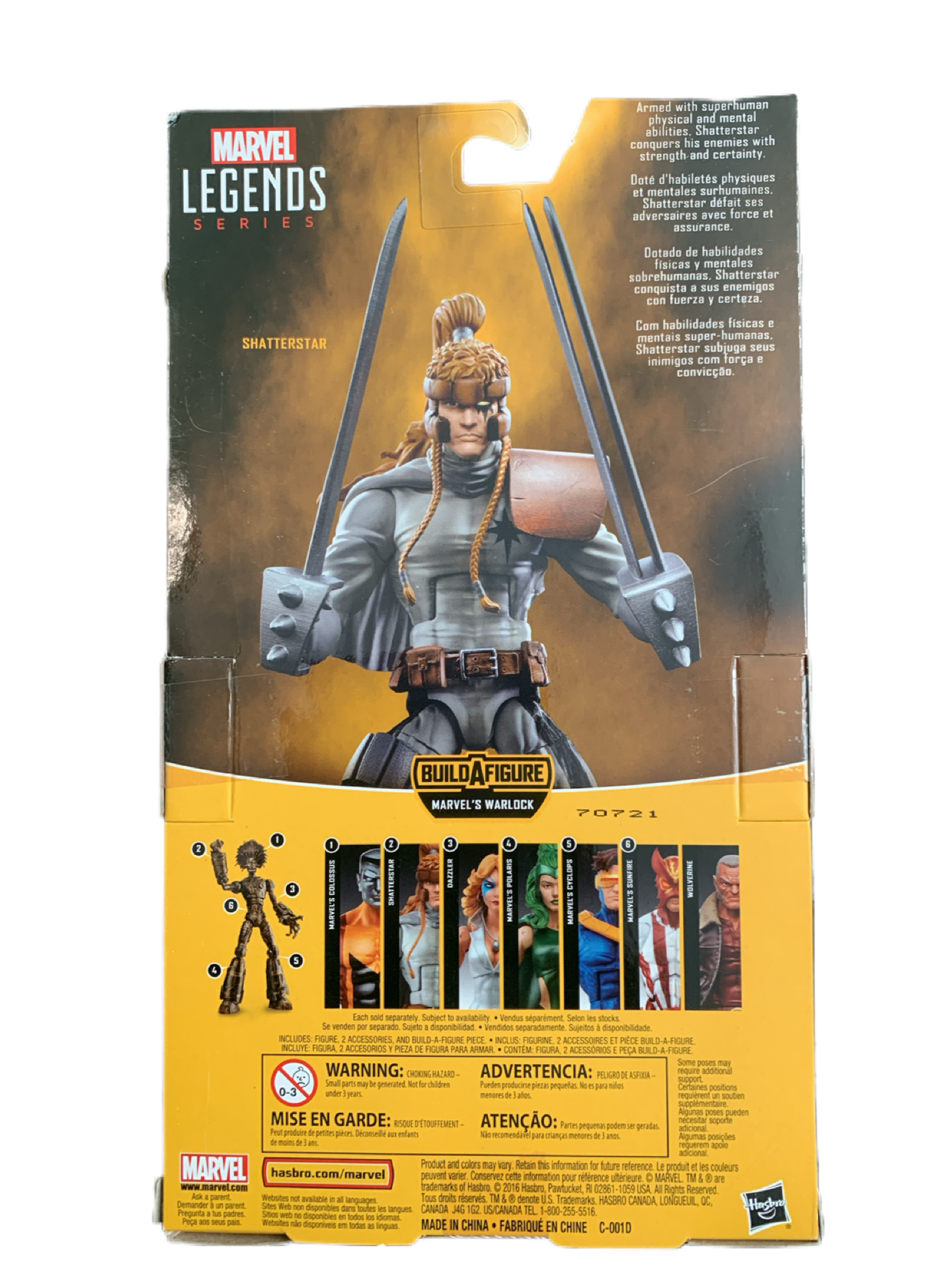 Marvel Legends X-Men Shatterstar Action Figure Warlock Sealed in Box