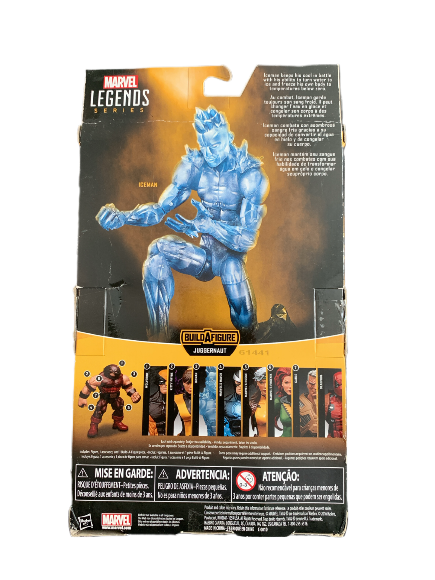 Marvel Legends X-Men IceMan Action Figure Juggernaut Sealed in Box