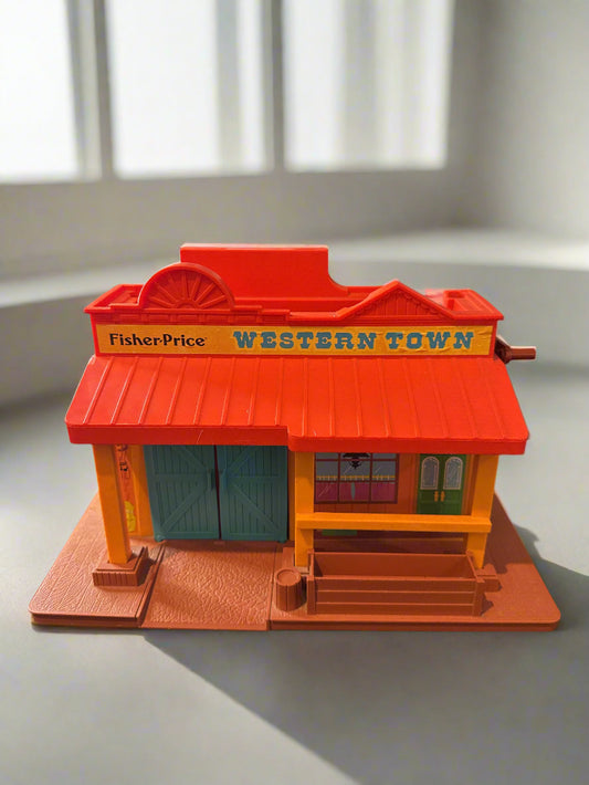 Vintage 1982 Fisher Price Little People Family Western Town 934 (Building Only)