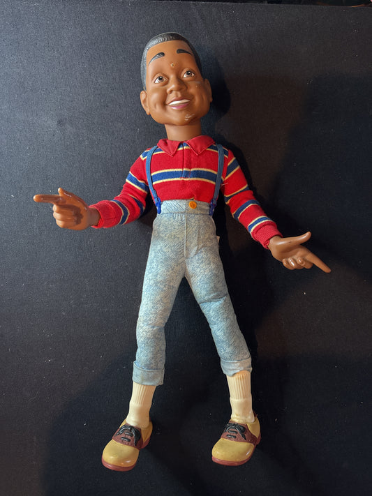 Vintage Steve Urkle Doll 17" TV Character Family Matters Toy Pull String Talking Works