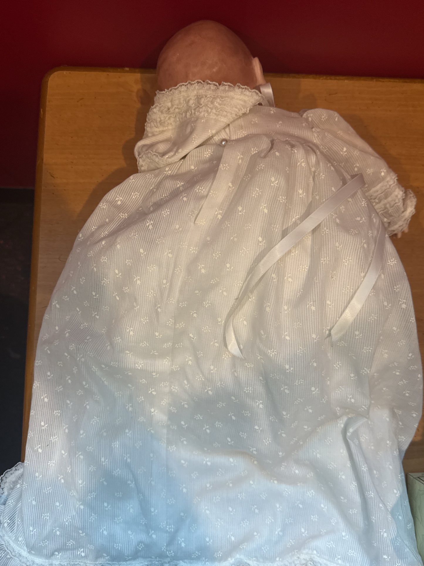 Grace S. Putnam Antique Bye-Lo Baby Marked on Neck 17" Porcelain Collectible Doll White Gown