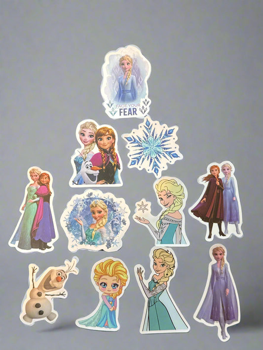 Frozen Stickers (11) Perfect Condition Approx. 2-3" In Size