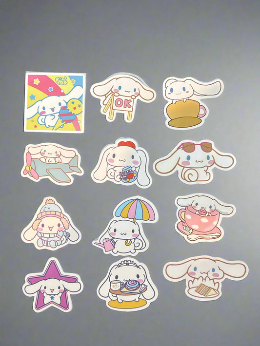 Sanrio Cinnamoroll Stickers (12) Perfect Condition Approx. 2-3" In Size