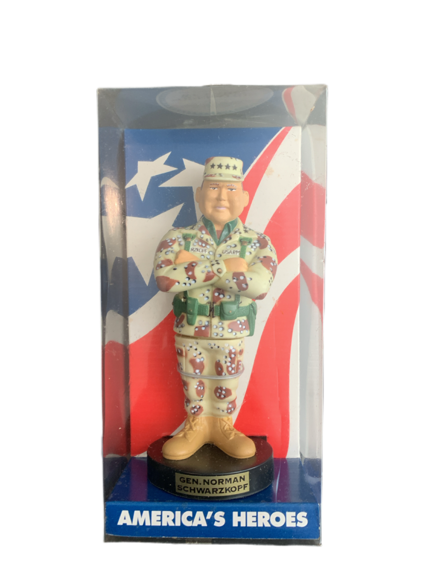 America's Heroes General Norman Schwarzkopf Vintage Action Figure Operation We Care