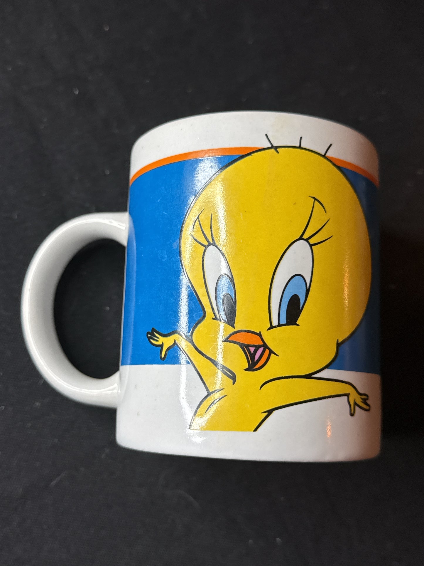 Vintage 2000 Tweety Bird Looney Tunes Coffee Mug Cup Warner Bros. Gibson 4" Tall