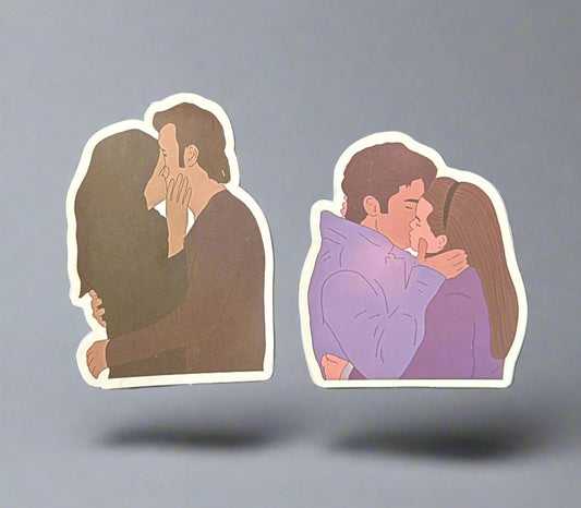 Gilmore Girls Romantic Pairings Stickers (2) Perfect Condition Approx 2-3" In Size