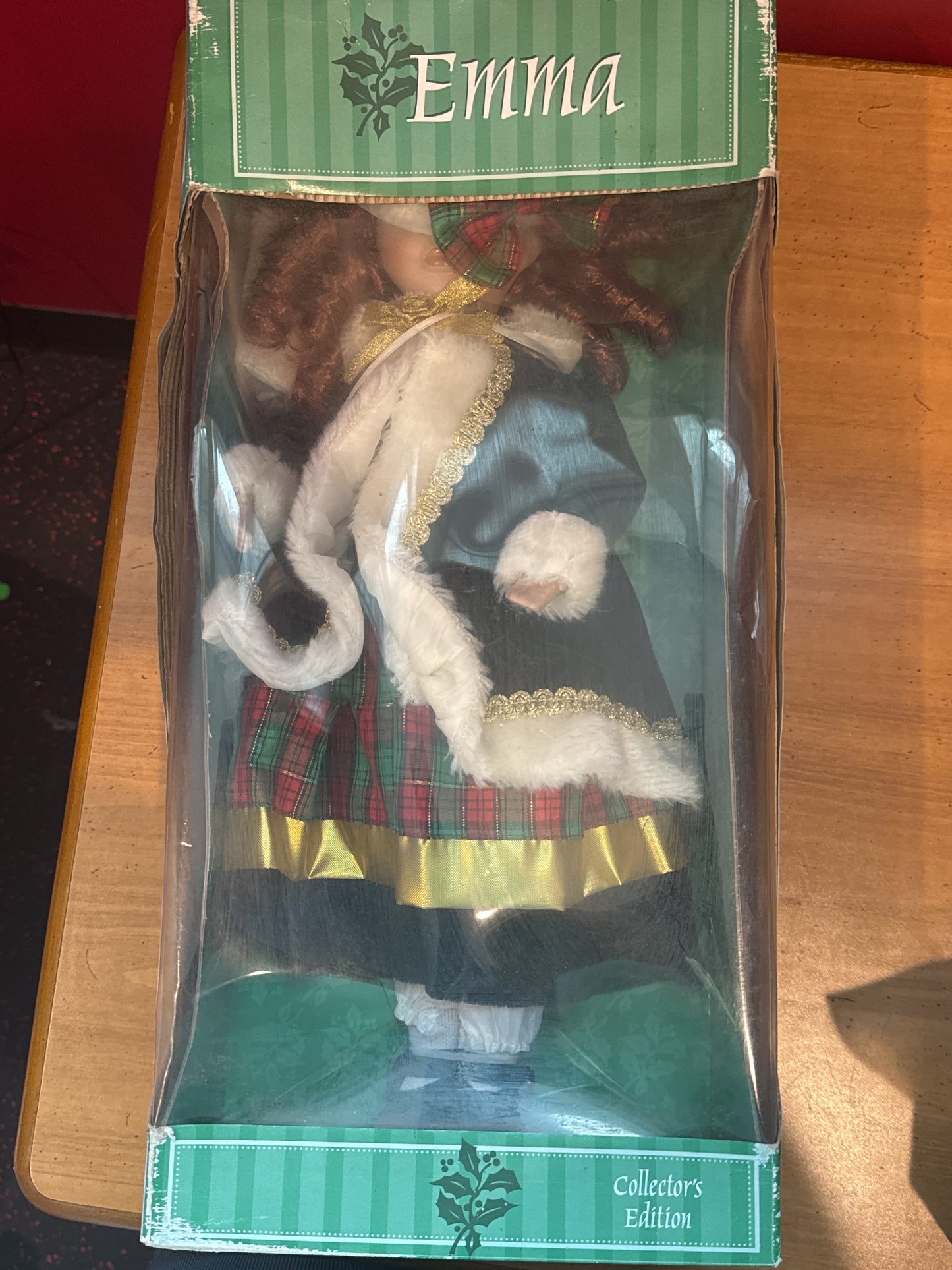 Porcelain Collector's Edition Emma Red Hair New in Box 17" Tall