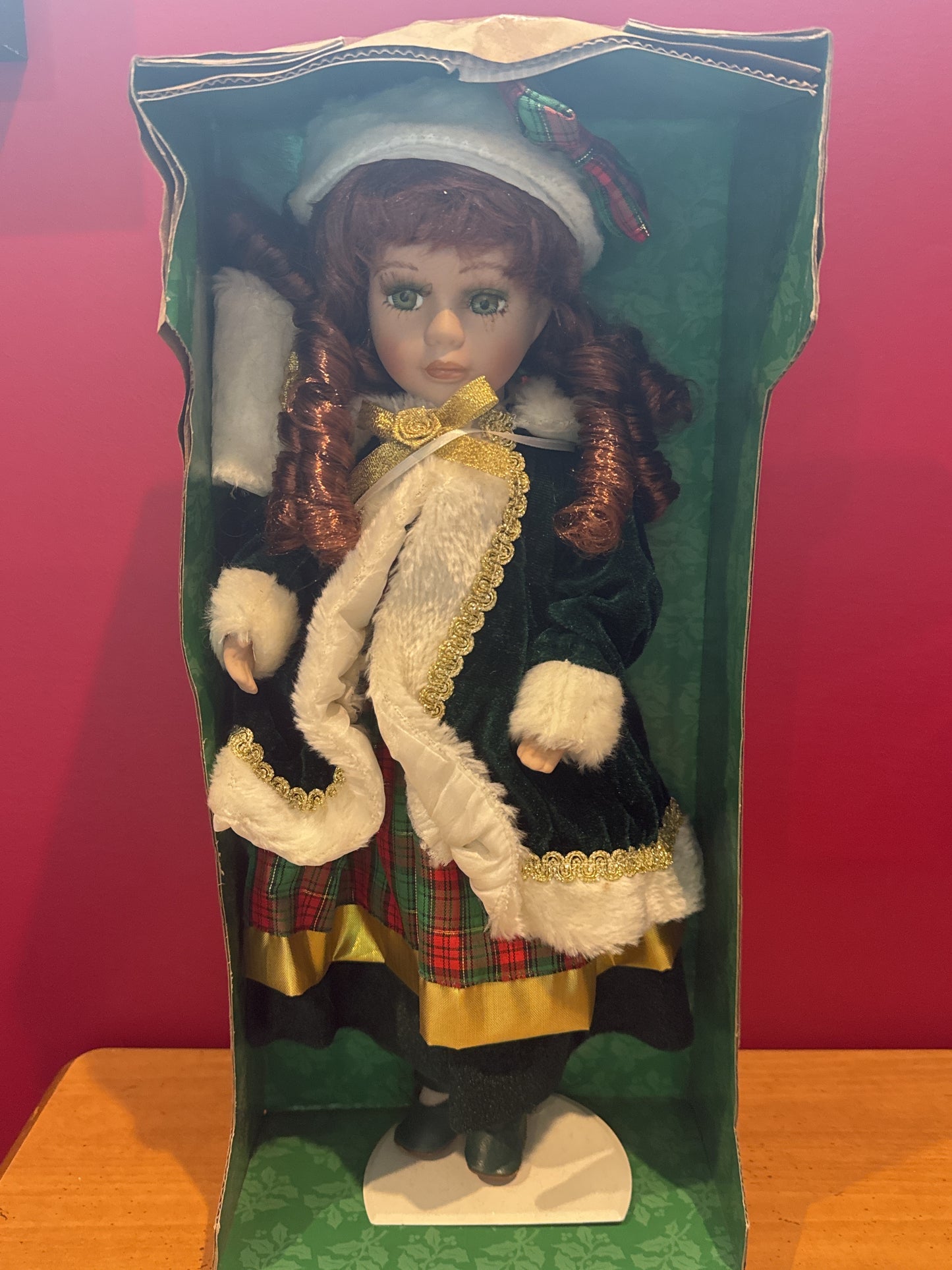Porcelain Collector's Edition Emma Red Hair New in Box 17" Tall
