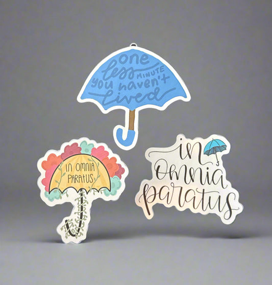 Gilmore Girls Stickers (3) Perfect Condition Approx 2-3" In Size