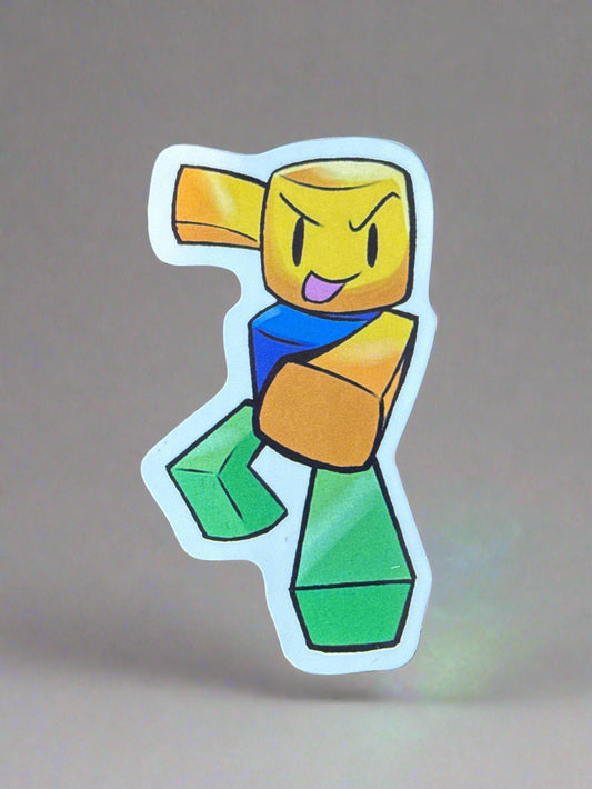 Roblox Noob Sticker Perfect Condition Approx 2-3" In Size