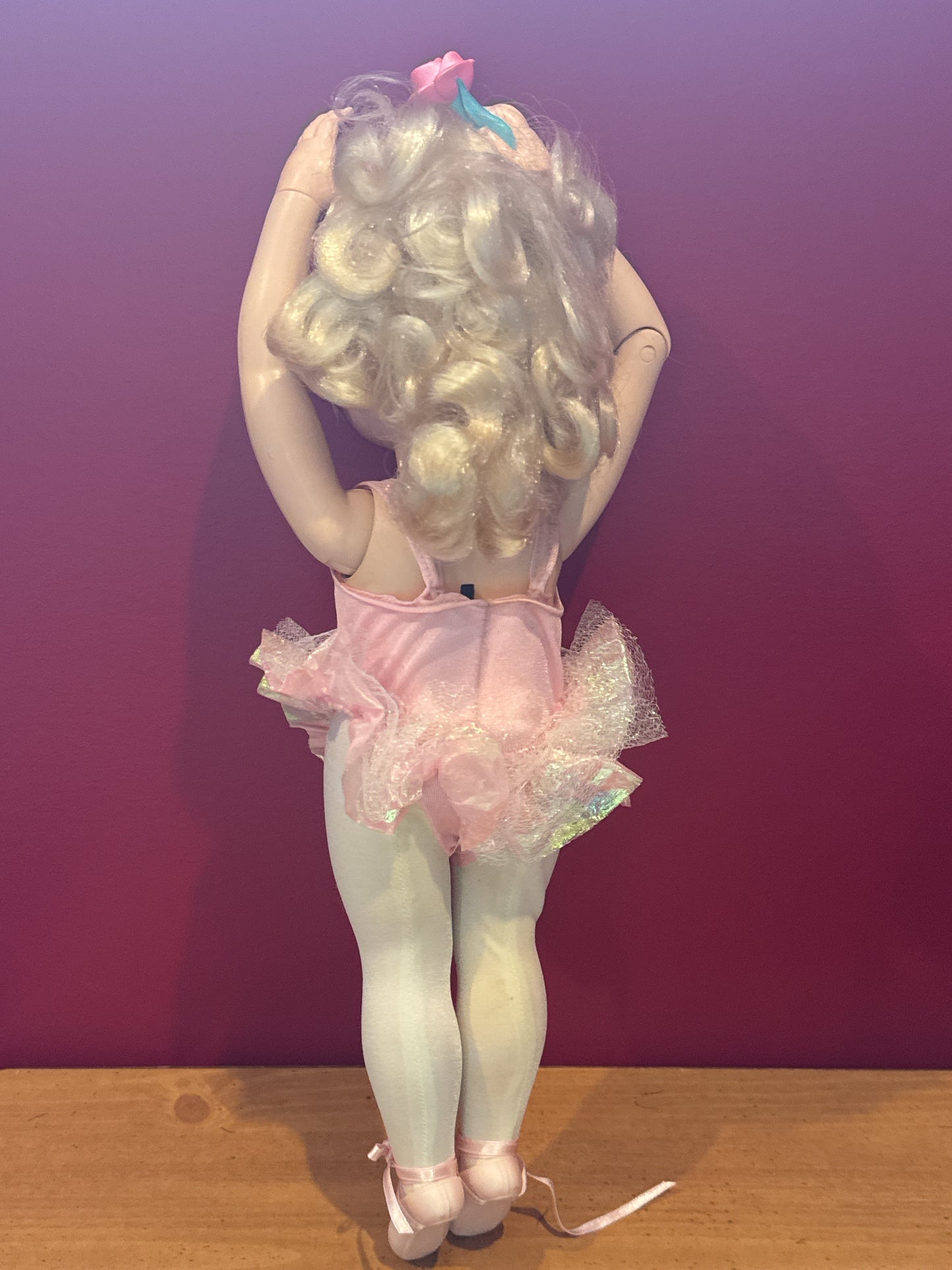 Vintage 1989 Tyco My Pretty Ballerina 17" Doll Dancing Ballet. Does not work with Batteries.