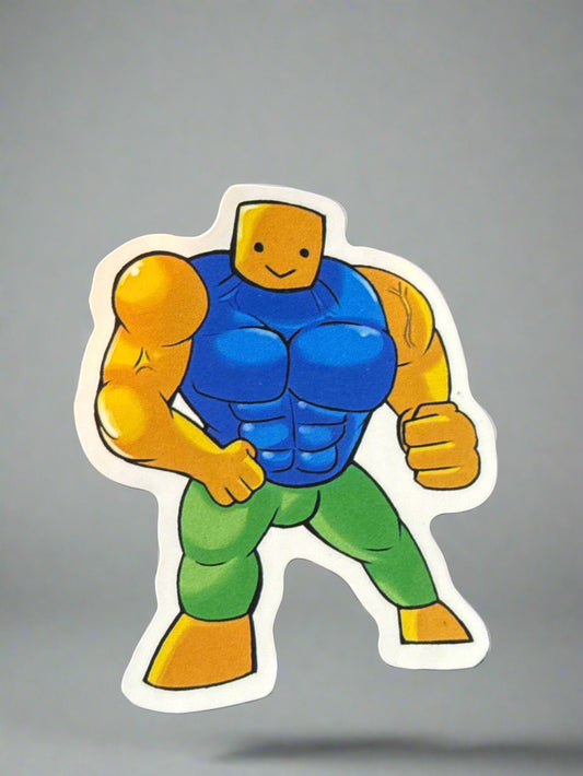 Roblox Giga Noob Sticker Perfect Condition Approx 2-3" In Size