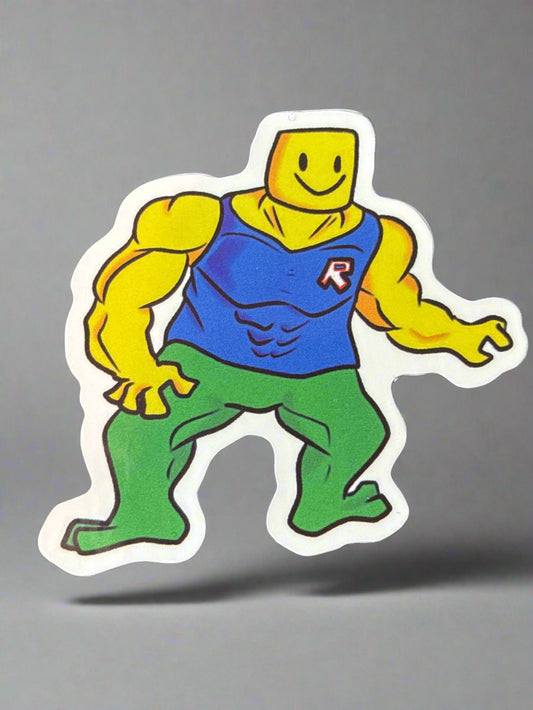 Roblox Buff Noob Sticker Perfect Condition Approx 2-3" In Size