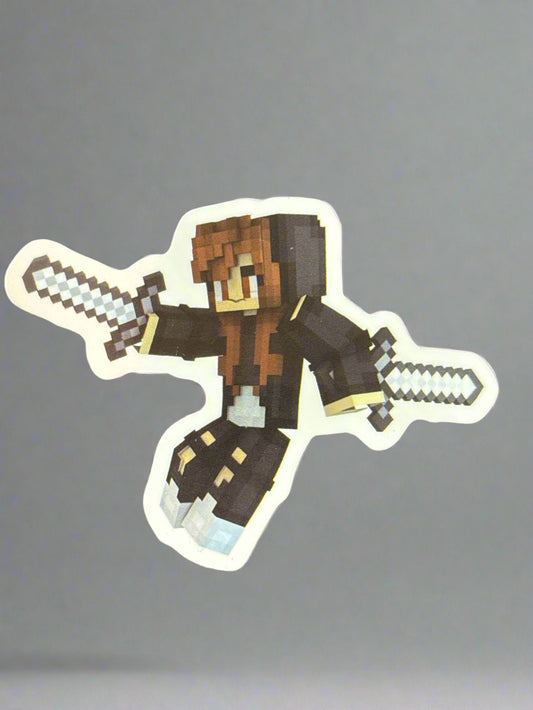Minecraft Sticker Perfect Condition Approx 2-3" In Size
