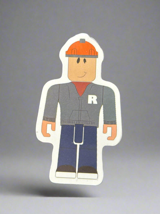 Roblox Builderman Sticker Perfect Condition Approx 2-3" In Size