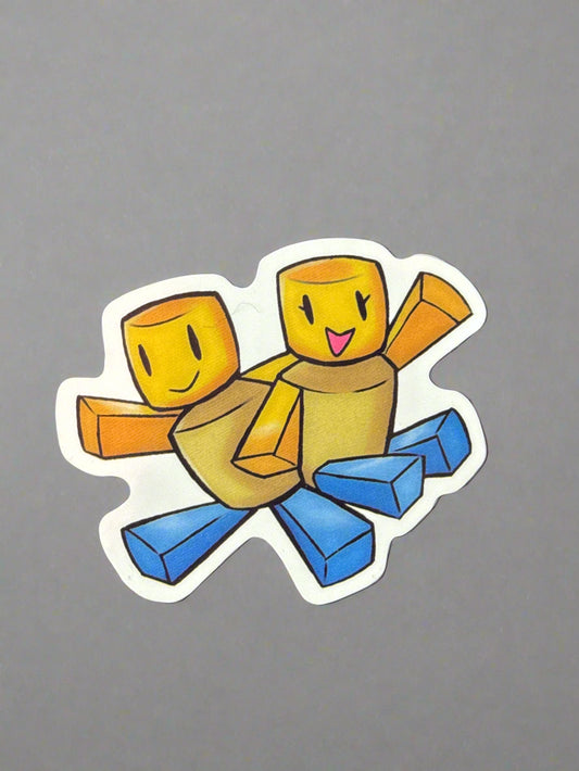 Roblox Noobs Sticker Perfect Condition Approx 2-3" In Size