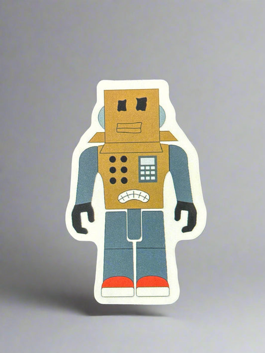 Roblox Mr. Robot Sticker Perfect Condition Approx 2-3" In Size