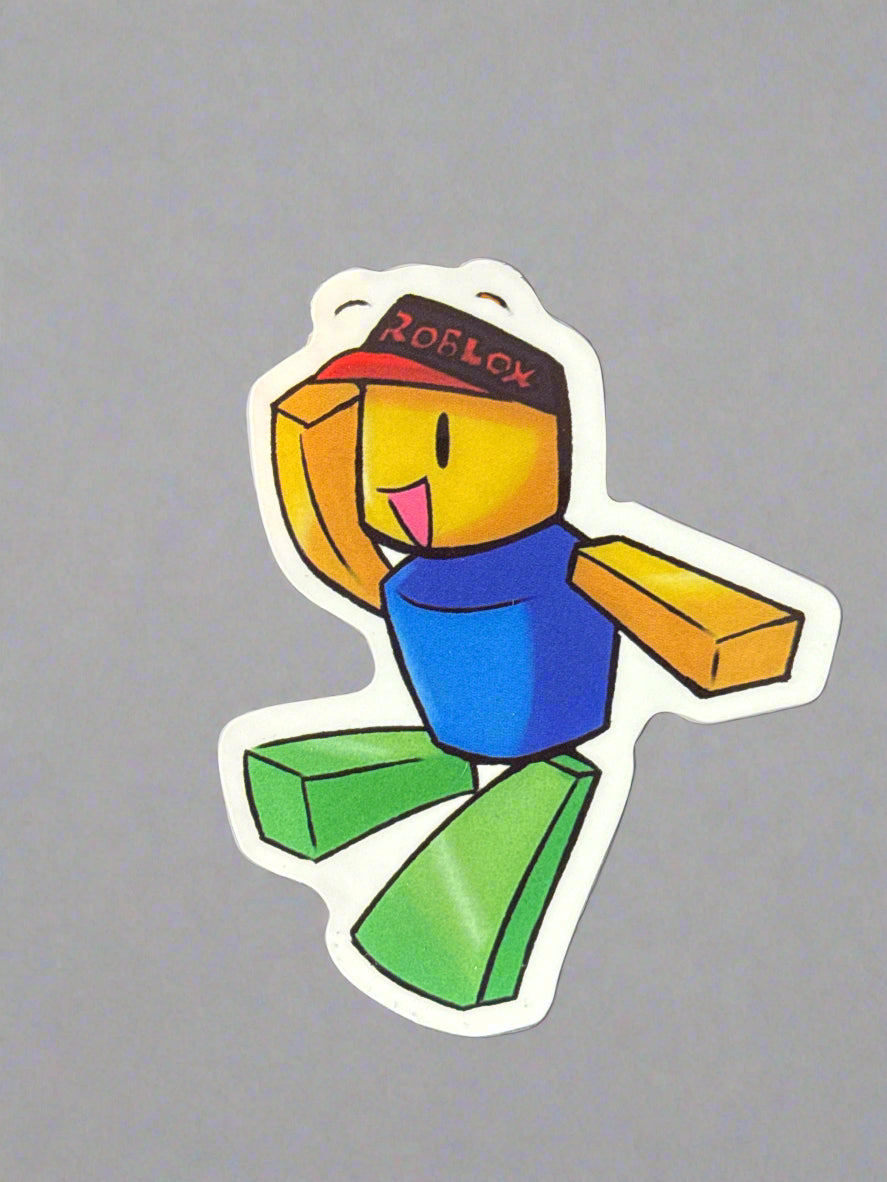Roblox Noob Sticker Perfect Condition Approx 2-3" In Size