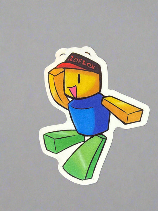 Roblox Noob Sticker Perfect Condition Approx 2-3" In Size