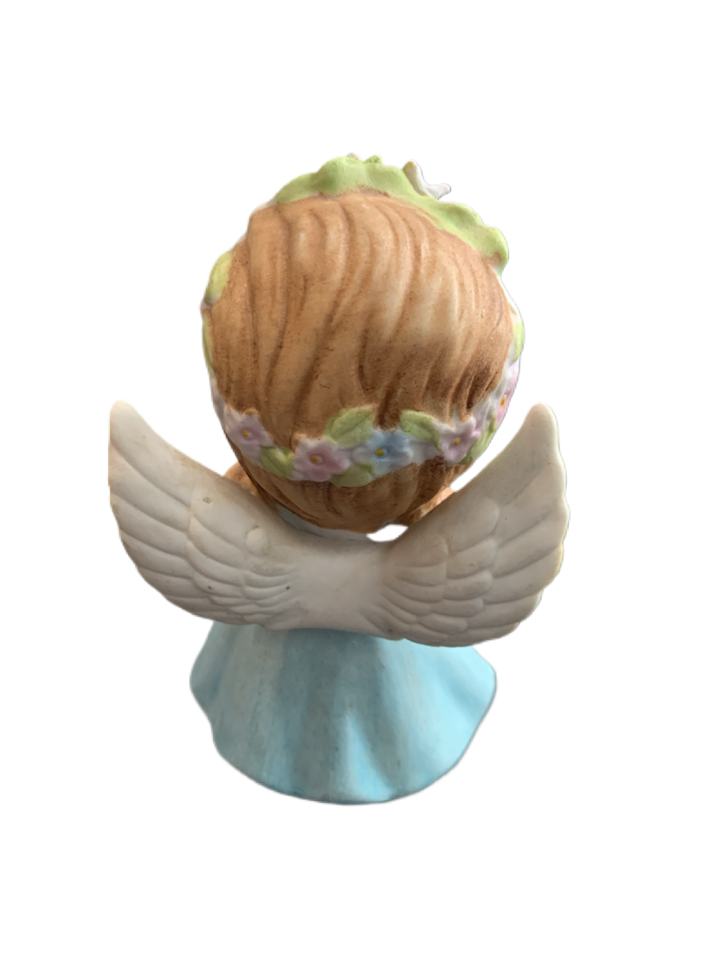 Josef Originals Figurine Angel Girl with Harp Porcelain Japan 1950