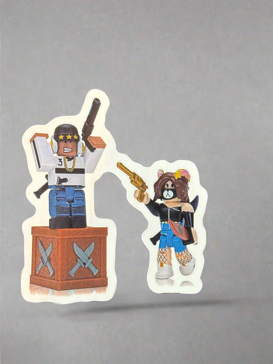 Roblox Murder Mystery 2 Sticker Perfect Condition Approx 2-3" In Size