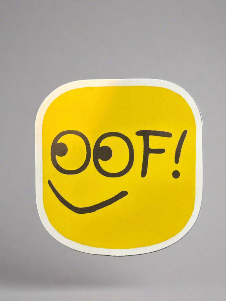 Roblox OOF Sticker Perfect Condition Approx 2-3" In Size