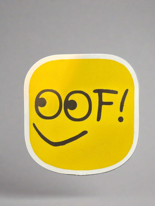 Roblox OOF Sticker Perfect Condition Approx 2-3" In Size