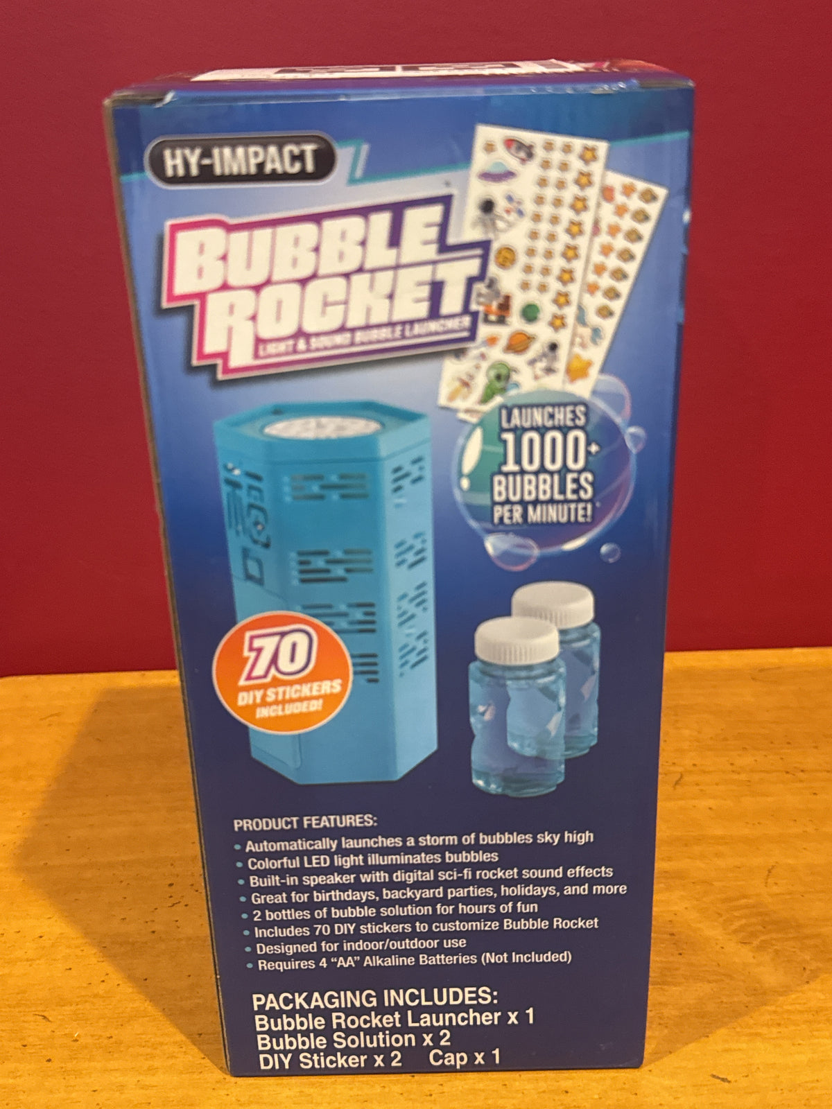 Hy-Impact Bubble Rocket With LED Lights & Sounds New in Box