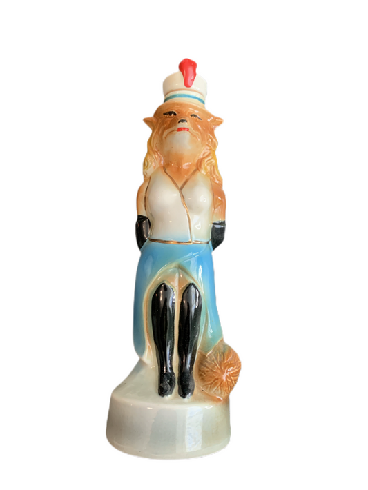 Jim Beam Renee the Fox Regal China Whiskey Decanter Bottle 1974 Empty