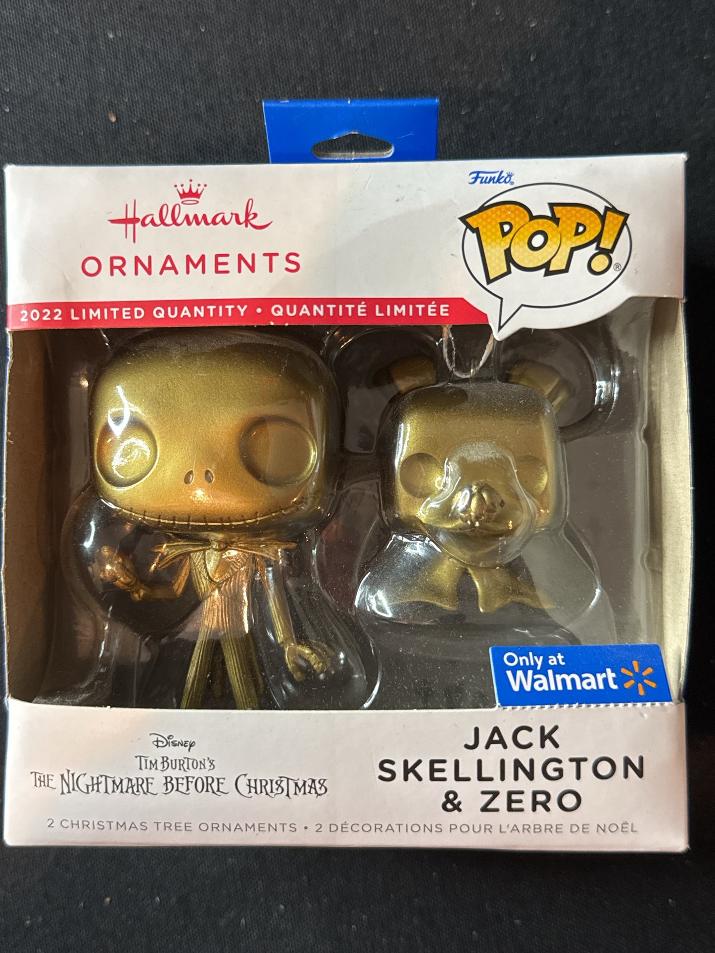 Funko Pop! The Nightmare Before Christmas Tim Burton's Jack Skellington & Zero Ornament New in Box
