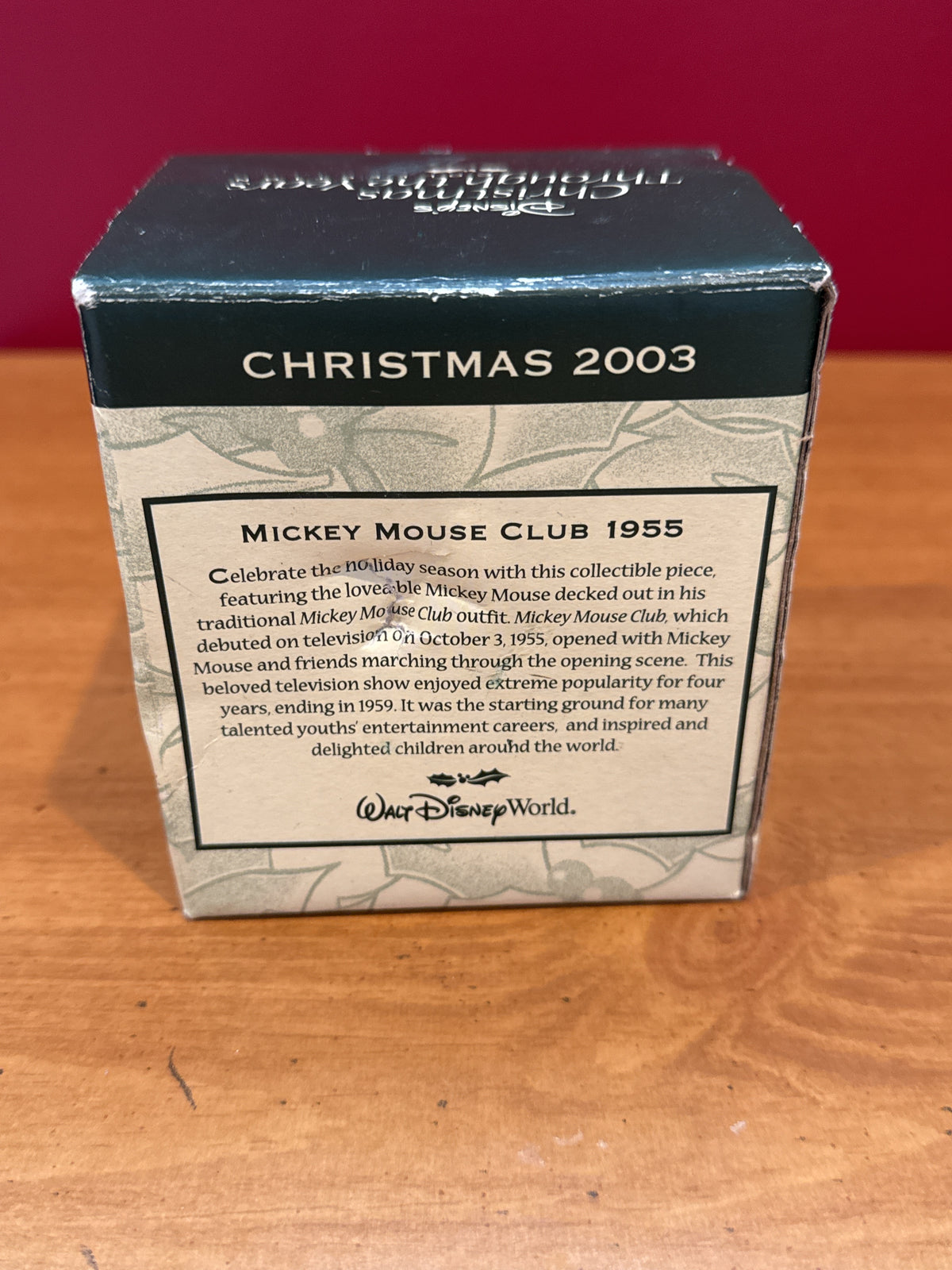 Walt Disney Mickey Mouse Happy Holidays 2003 Coffee Mug Cup Christmas Through The Years