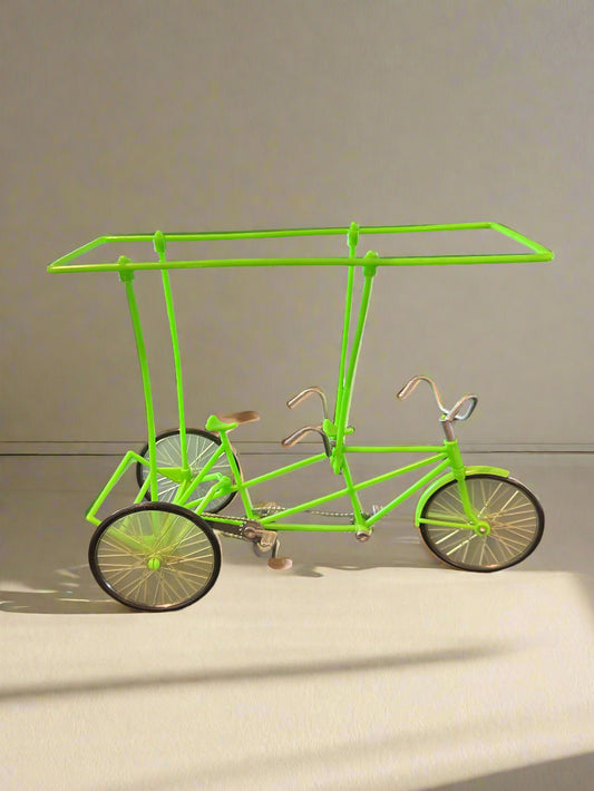 The Sunshine Family Surrey Cycle Tandem Bike (No Canopy) 1974 12.5" Long x 10" Tall