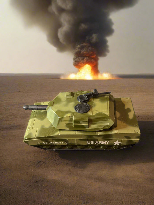Vintage 1998 Toy Tank Plastic 5" Long