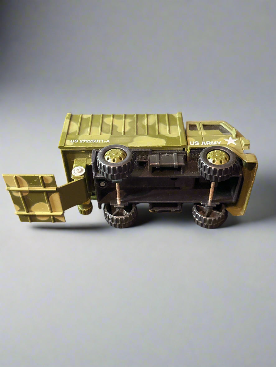 Toy Plastic Army Truck 5" Long