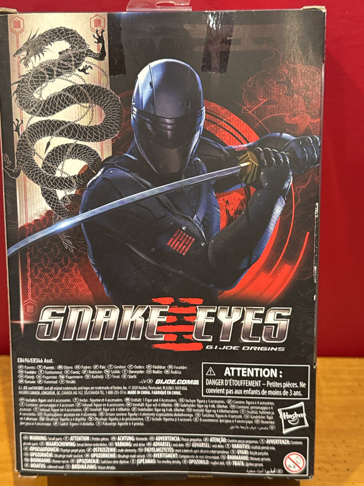 G. I. Joe Storm Shadow Classified Series Action Figure & Weapons 2020 Hasbro New in Box