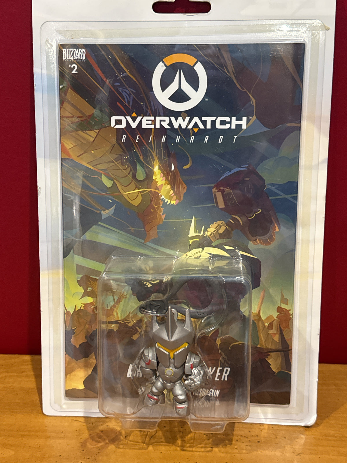 Overwatch Hanger Mini Figure & Comic Book Set Reinhardt Paperback by Burns #2 New in Package