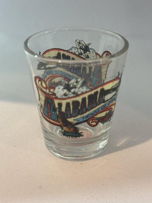 Alabama Shot Glass 2.25" Tall