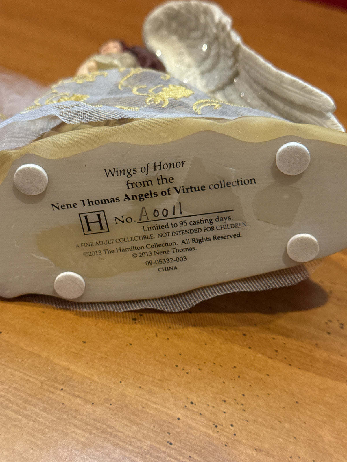 Wings of Honor 2013 From the Nene Thomas Angels of Virtue Collection #A0011 Very Rare Find