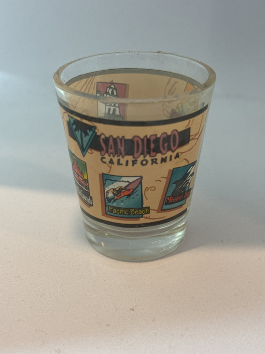 San Diego CA Shot Glass 2.25" Tall
