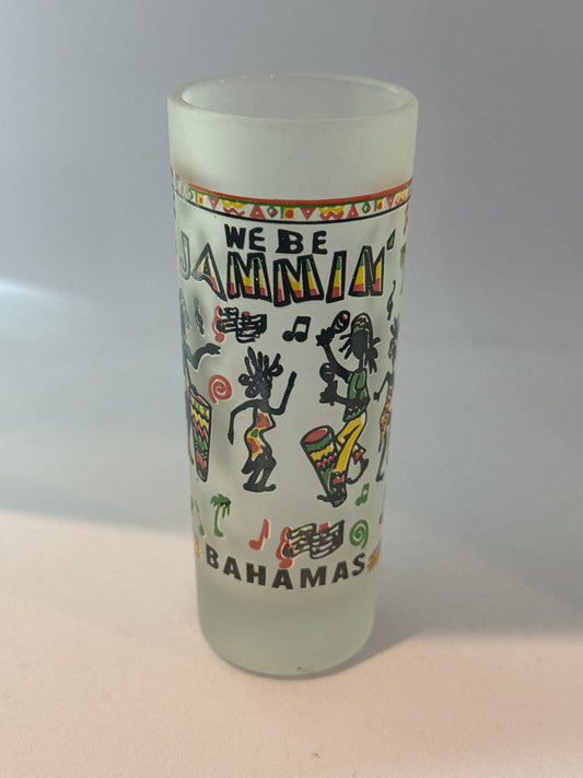 Bahamas We Be Jammin' Shot Glass 4" Tall