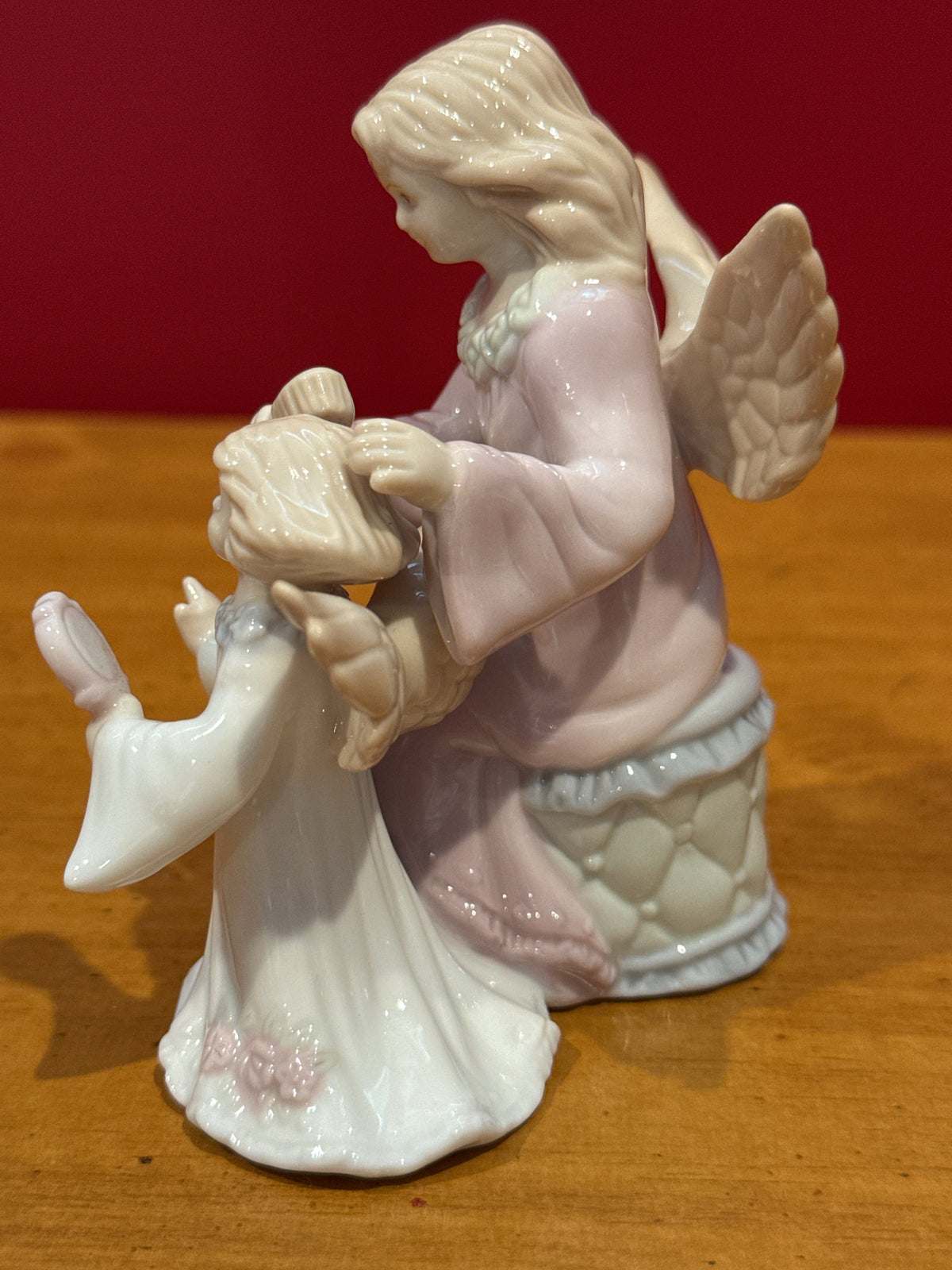 Russ Berrie & Co. Marabella Angels Mother & Child Brushing Hair Figurine 16713 No Box