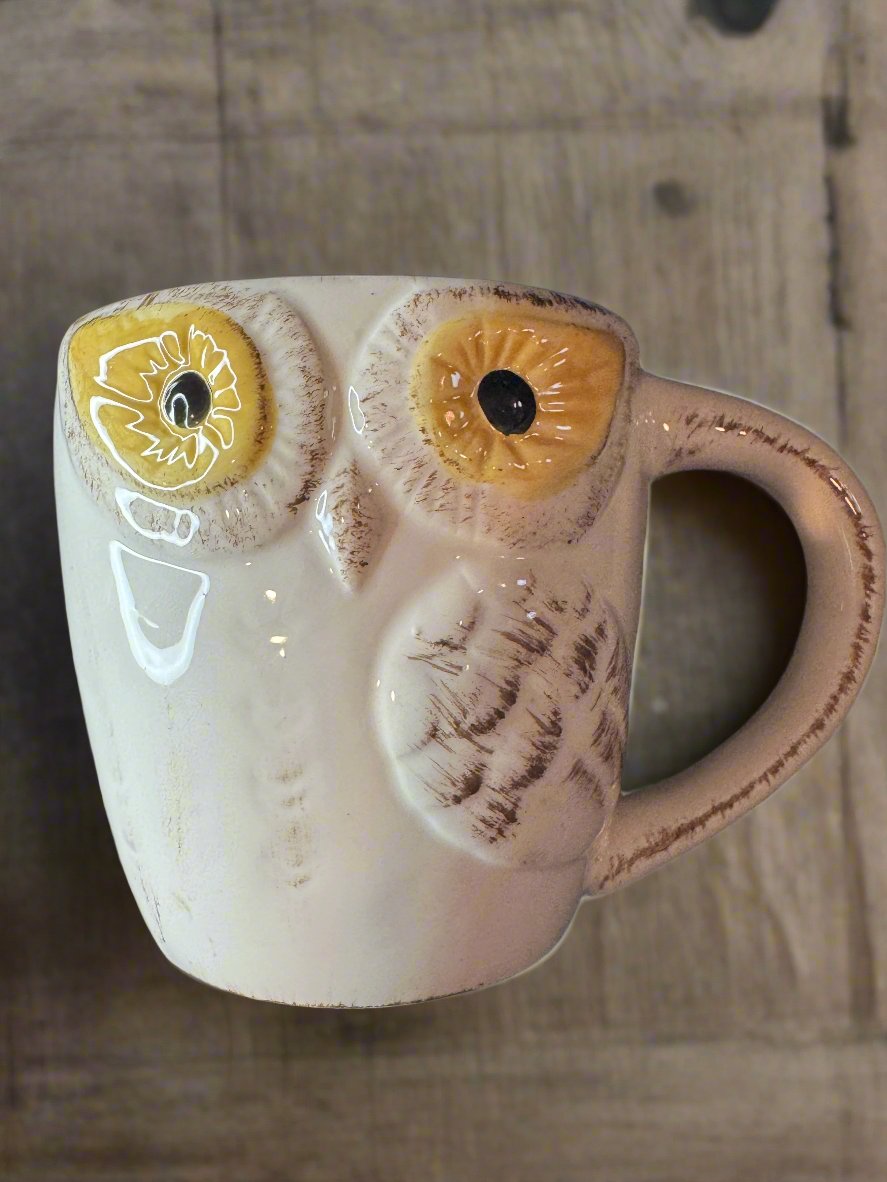 Maxcera Owl Coffee Mug Cup 20oz 4.5" Tall New