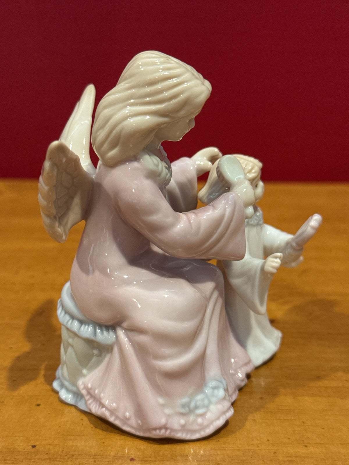Russ Berrie & Co. Marabella Angels Mother & Child Brushing Hair Figurine 16713 No Box