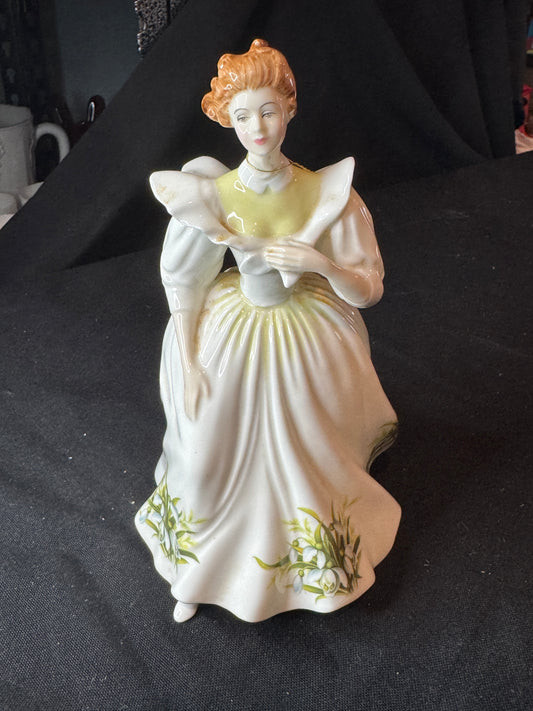 Royal Doulton Figure of the Month January HN2697 1988 Modeled by Peggy Davies Figurine