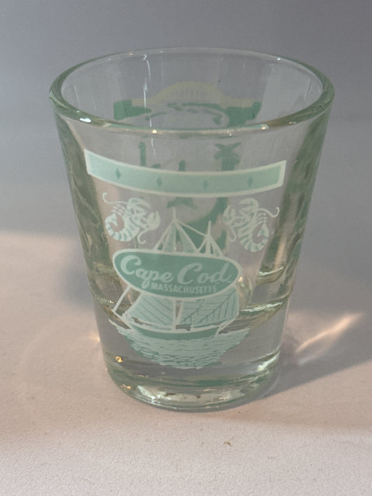 Cape Code Massachusetts Shot Glass 2.25" Tall