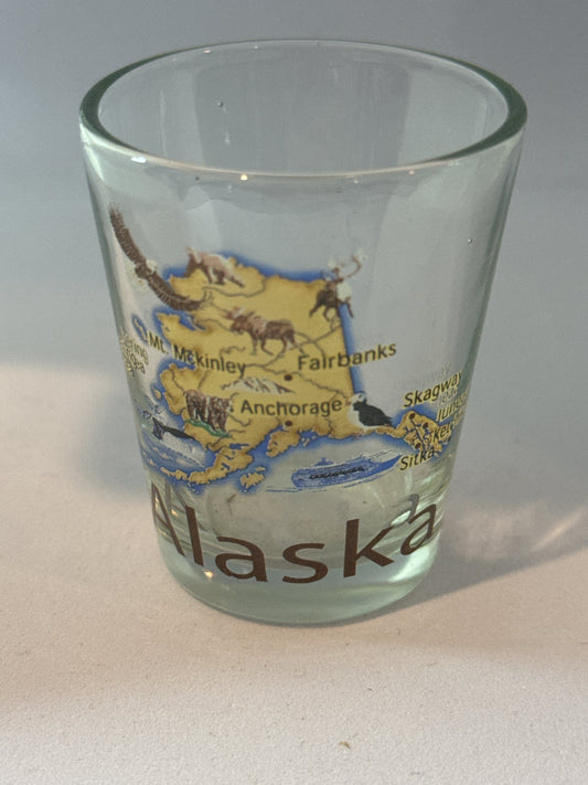 Alaska Shot Glass 2.25" Tall