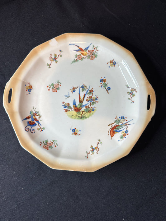 German Birds of Paradise 10" Serving Platter Dinner Plate Bavaria